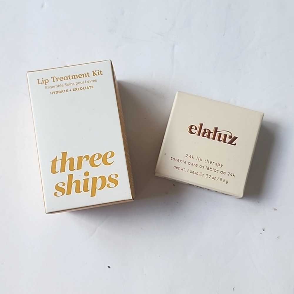NIB lip bundle, elaluz 24k lip therapy and three ships Lip Treatment Kit